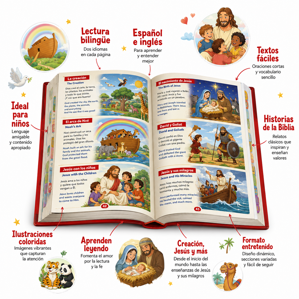 Biblia Kids™ Biblia Bilingue Fácil