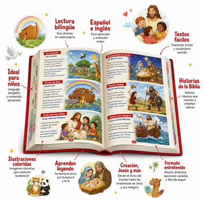 Biblia Kids™ Biblia Bilingue Fácil